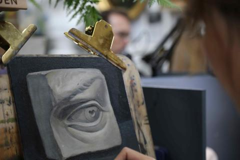 Study of the Eye in Oil