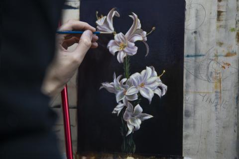 Still Life Painting - Lilies