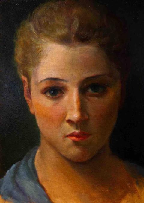 Female Portrait Painting Study